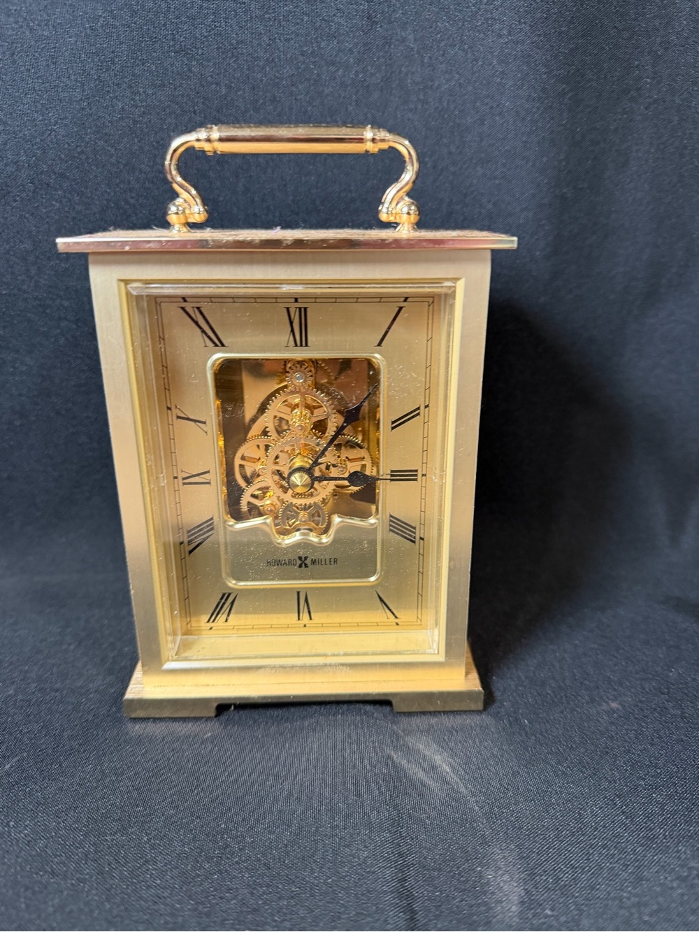 Howard Miller Table Clock Model #4RG853 Made in Japan Battery Operated Works